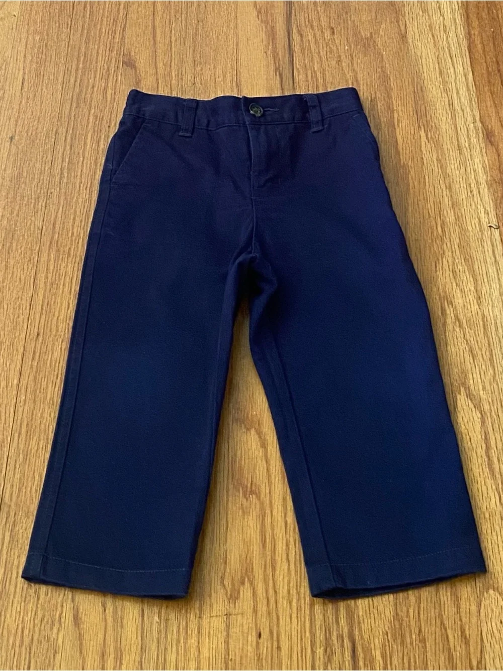 Ralph Lauren Plaid Button-Down Shirt and Abrasion Navy Pants Set